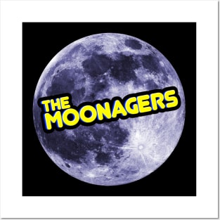 THE MOONAGERS - Moon Logo Posters and Art